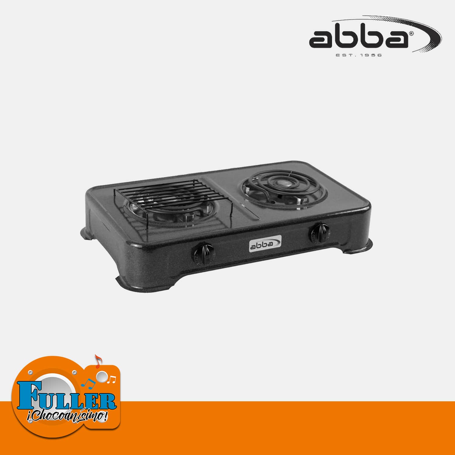 Cocineta ABBA SG 200-1 | 2 puestos | Quemador Aluminio | Moteado