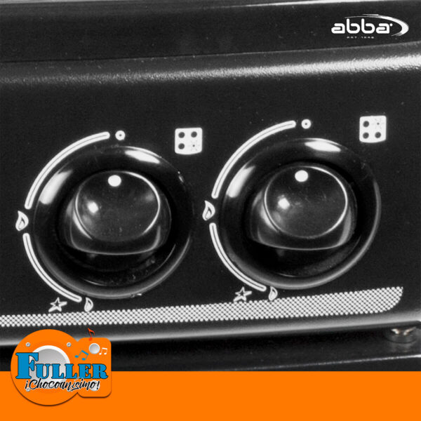 Estufa Abba 4 Puestos AB 100-6 QL GP Gabinete Tapa Vidrio Negra - Imagen 5