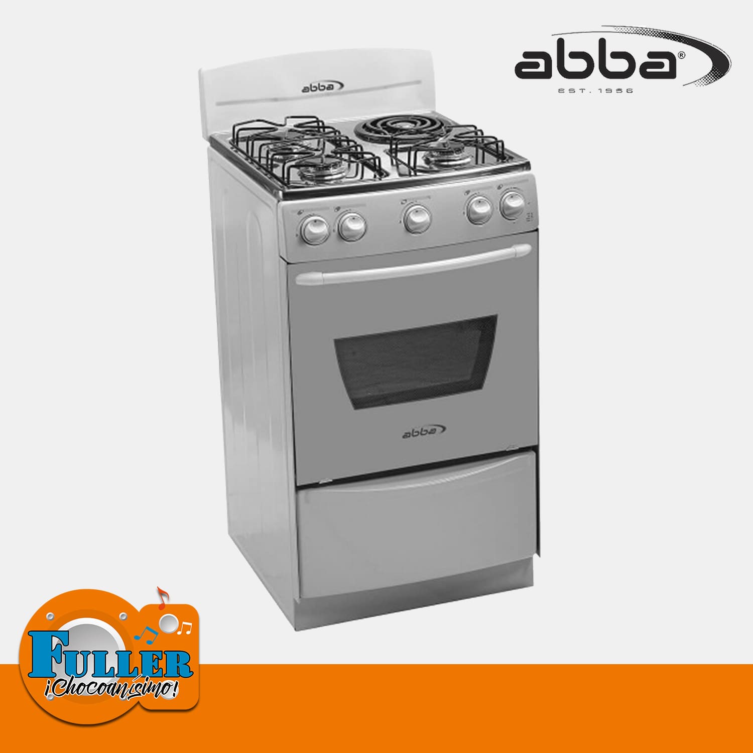 Estufa Abba 3X1 Mixta AM 301 5 GP Horno Gris - Almacenes Fuller