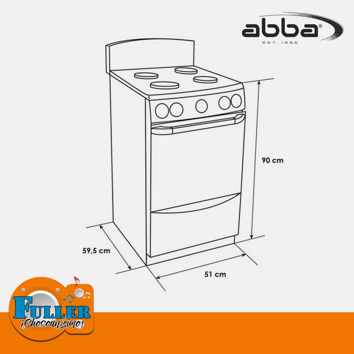 Estufa Abba 3X1 Mixta AM 301 5 GP Horno Gris - Almacenes Fuller