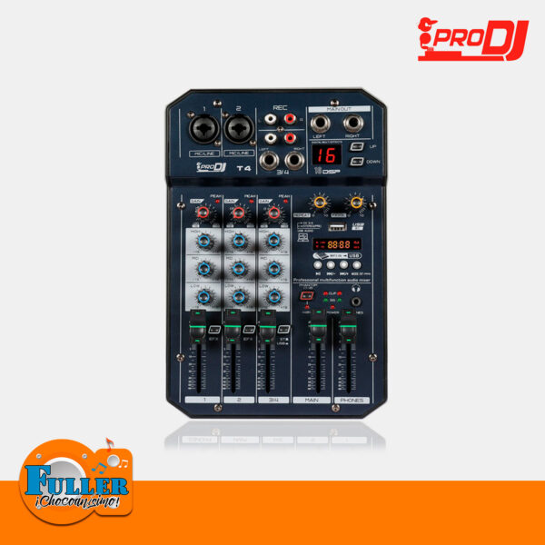 Consola Pro Dj T4 - 4 Canales