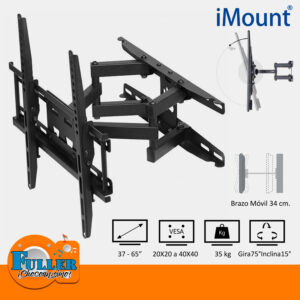 Soporte Ecualizable Acordeón de Pared para TV iMount 30″-60″ L4408