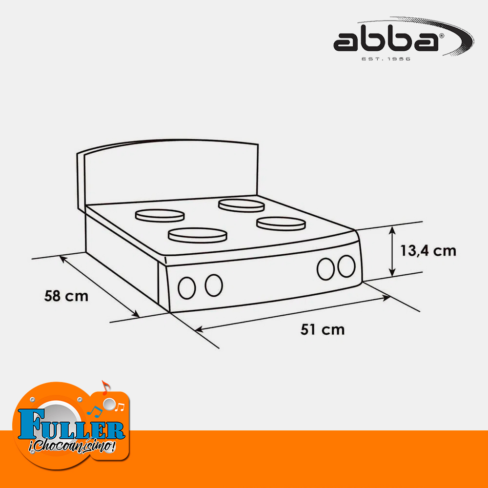 Cocineta abba mixta 3X1 QL SM400 1 con espadar - Negra - Imagen 3
