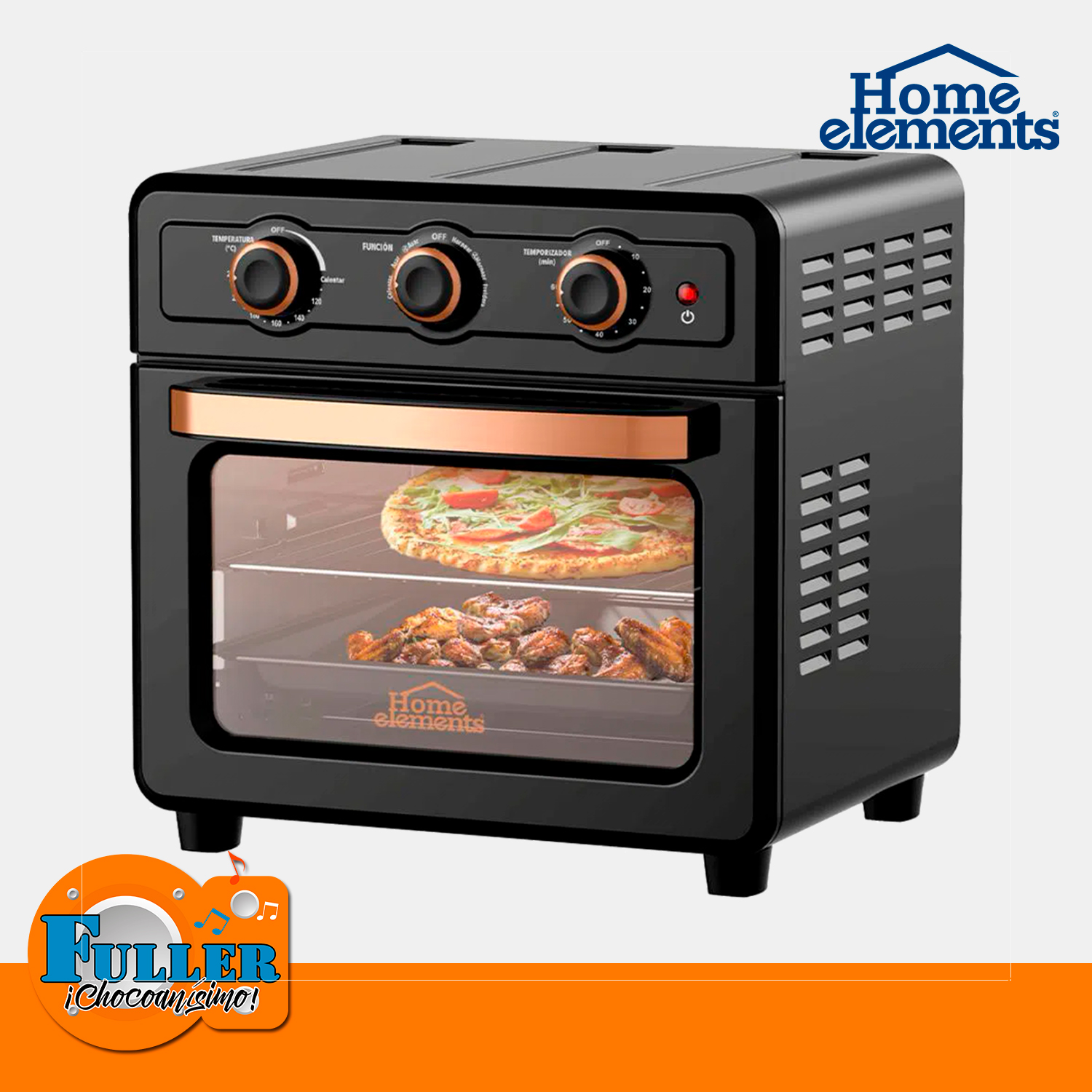 Multi Horno-Freidora de Aire, sin uso de aceite - Home Elements