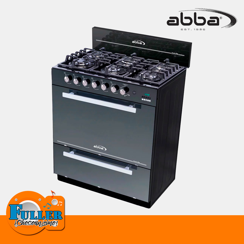 Estufa Abba 6 Puestos Gas RG803-4 N Horno Gratinador - Almacenes Fuller