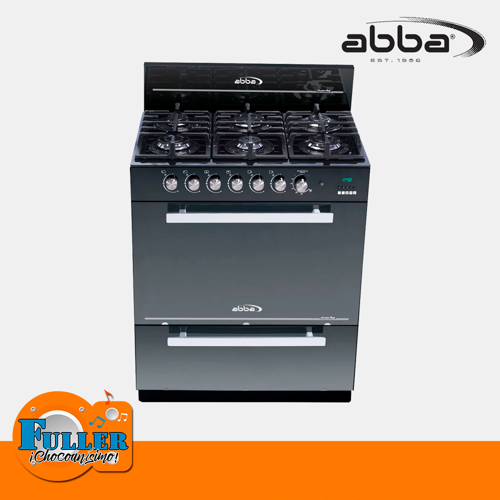Estufa Abba 6 Puestos Gas RG803-4 N Horno Gratinador - Almacenes Fuller