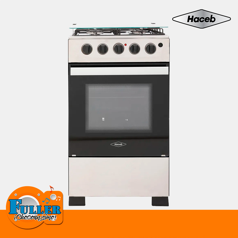 Estufa Haceb 4 Puestos Gas 50 VP GP INOX Horno gratinador - Almacenes Fuller