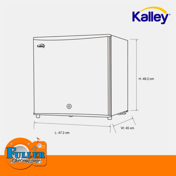 Nevera Minibar Kalley de 43 Litros K-MB43G Gris - Imagen 3