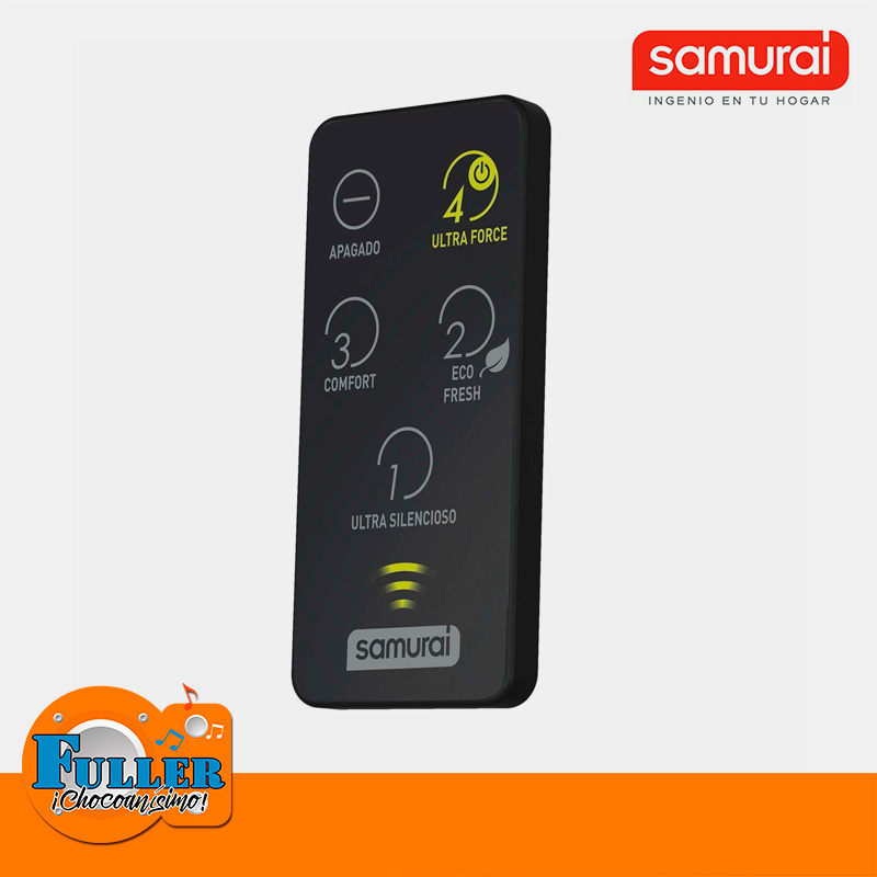 Ventilador Samurai Ultra Silence Force Control Remoto Negro - Imagen 2