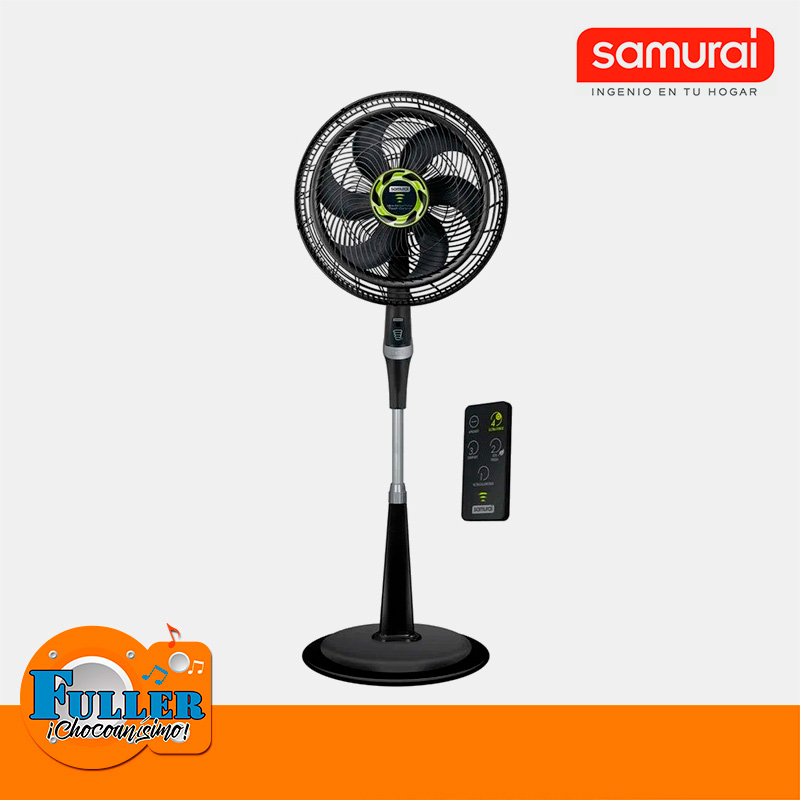 Ventilador Samurai Ultra Silence Force Control Remoto Negro