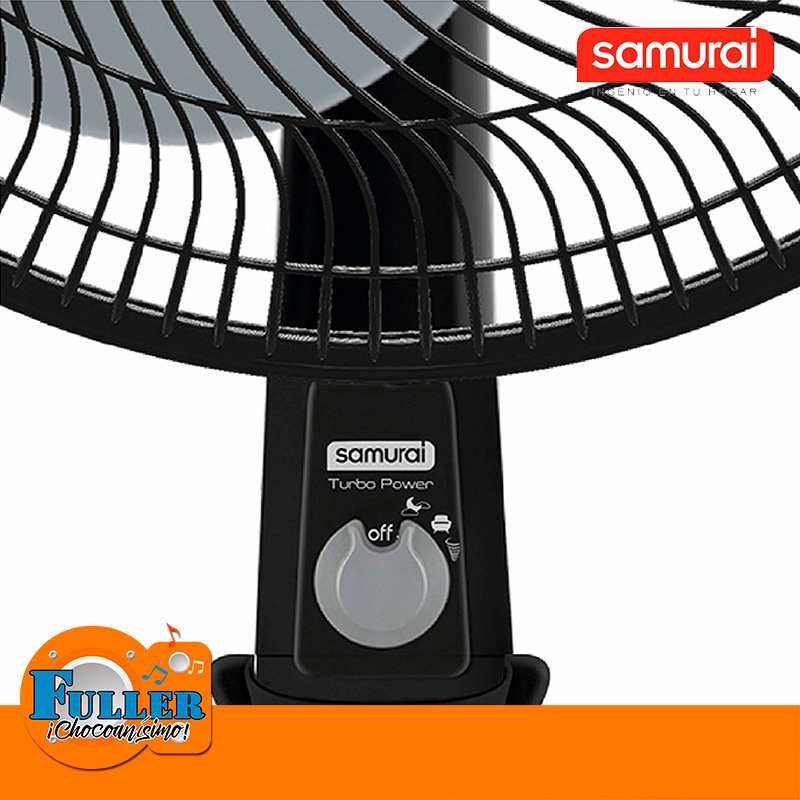 Ventilador Samurai Pared 18" Turbo Power Negro - Imagen 2
