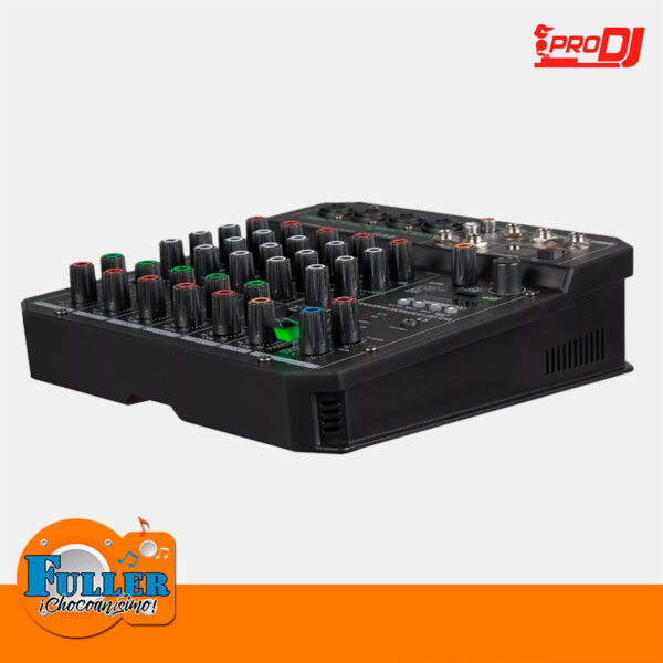 Consola Pro Dj GA06 Usb  Bluetooth 4XLR 1 Sterero 1Mic 1TSR O RCA - Imagen 2