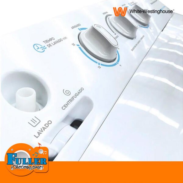 Lavadora Semiautomática de 31 libras White Westinghouse WWBT14M6MUWW - Imagen 3