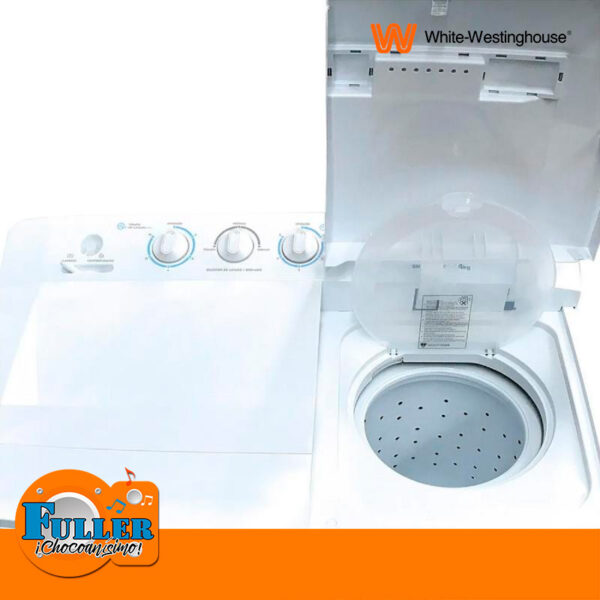 Lavadora Semiautomática de 31 libras White Westinghouse WWBT14M6MUWW - Imagen 4