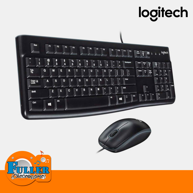 Teclado y Mouse Logitech Alámbricos usb - MK120 - Imagen 2