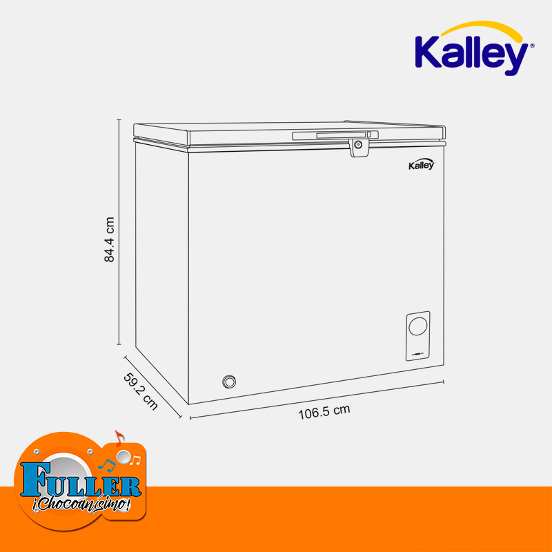 Congelador Kalley 293Lt Dual K-CH293L Blanco - Imagen 3