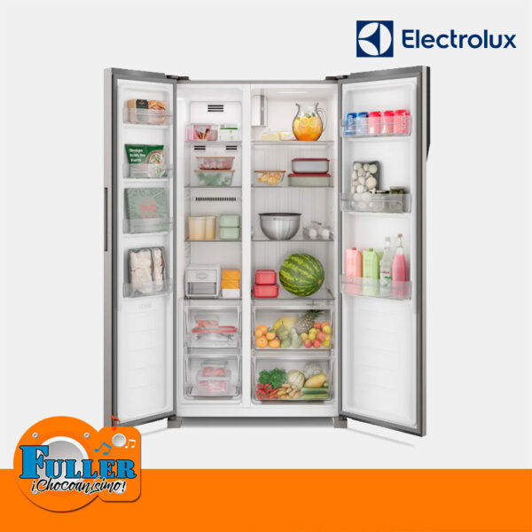 Nevecón Electrolux 442L Side by Side No Frost  Inverter - ERSA44V3HVG - Gris - Imagen 2