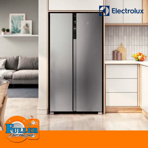 Nevecón Electrolux 442L Side by Side No Frost  Inverter - ERSA44V3HVG - Gris - Imagen 4