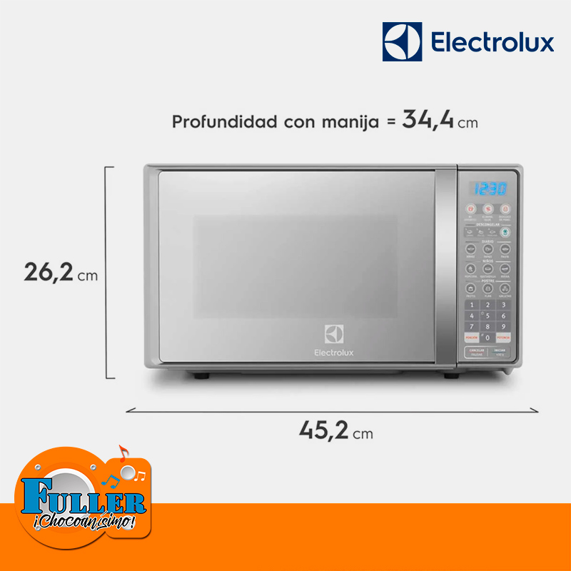 Horno microondas electrolux 20LT EMDO20S3GSLUG - Gris - Imagen 5