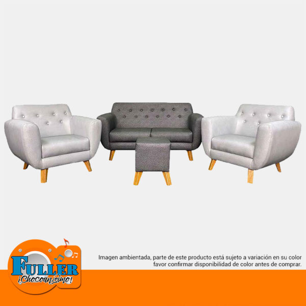 Sala Varenna x4 bali marfil/mostaza