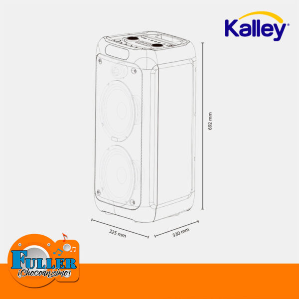 Columna Amplificada Kalley 2x8 Recargable SPK100N - Imagen 6